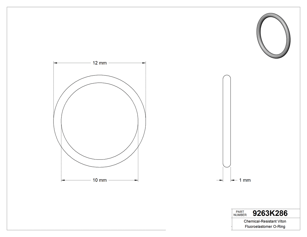 Technical drawing - 9263K286